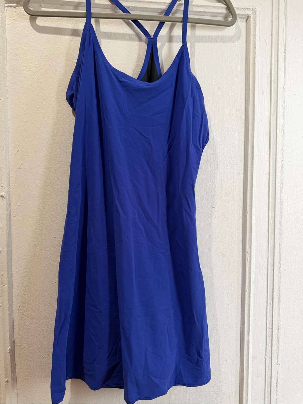 Outdoor Voices Exercise Dress Original Royal Cobalt Blue Shorts Underneath
